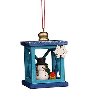 Tree ornaments Snowmen Tree Ornament - Christmas Lantern with Snowman - 6,8 cm / 2.7 inch