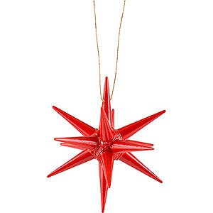 Tree ornaments Moon & Stars Tree Ornament - Christmas Star Red - 7 cm / 2.8 inch
