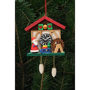 Tree ornaments Santa Claus Tree Ornament - Cuckoo Clock Niko at the Waterside - 7,0x6,7 cm / 3x3 inch