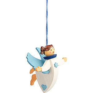 Tree ornaments Angel Ornaments Misc. Angels Tree Ornament - Floating Angel Blue with Thread - 6 cm / 2.4 inch