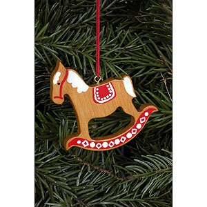 Tree ornaments Toy Design Tree Ornament - Ginger Bread Horse Gross Brown - 6,2x6,5 cm / 2.4x2.5 inch