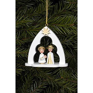 Tree ornaments Misc. Tree Ornaments Tree Ornament - Holy Family White - 6,5x6,2 cm / 2.5x2.4 inch