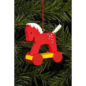 Tree ornaments Toy Design Tree Ornament - Horse Red - 4,4x8,4 cm / 2x3 inch