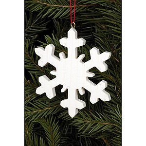 Tree ornaments Winterly Tree Ornament - Icecrystal Natural - 6,6x6,6 cm / 2.6x2.6 inch