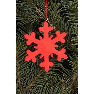 Tree ornaments Winterly Tree Ornament - Icecrystal Red - 6,6x6,6 cm / 2.6x2.6 inch