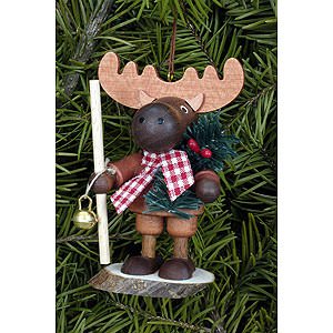Tree ornaments Dwarfs & others Tree Ornament - Moose Natural - 9,5 cm / 4 inch