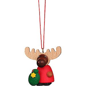 Tree ornaments Santa Claus Tree Ornament - Moose Santa - 4,2 cm / 1.7 inch