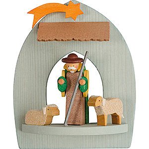 Tree ornaments Christmas Tree Ornament - Nativity with Shepherd, Pickled - 8,5 cm / 3.3 inch