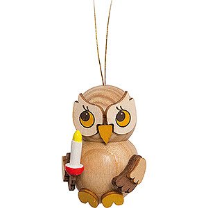Tree ornaments Misc. Tree Ornaments Tree Ornament - Owl Child with Candle - 4 cm / 1.6 inch