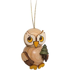 Tree ornaments Misc. Tree Ornaments Tree Ornament - Owl Child with Tree - 4 cm / 1.6 inch