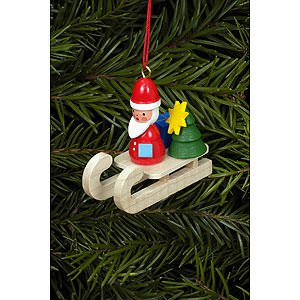 Tree ornaments Santa Claus Tree Ornament - Santa on Sleigh - 4,7x4,3 cm / 2x1 inch