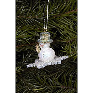 Tree ornaments Snowmen Tree Ornament - Snowman - 4,5x3,5 cm / 2x1 inch