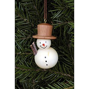 Tree ornaments Snowmen Tree Ornament - Snowman Natural - 2,5x4,6 cm / 1.0x1.8 inch
