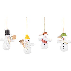 Tree ornaments Snowmen Tree Ornament Snowman Quartet - 6 cm / 2.4 inch