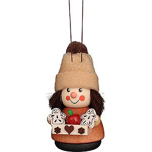 Tree ornaments Dwarfs & others Tree Ornament - Teeter Man Gingerbread Seller Natural - 8,5 cm / 3.3 inch