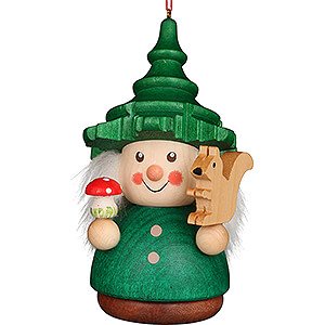 Tree ornaments Dwarfs & others Tree Ornament - Teeter Man Tree Gnome Green - 9,5 cm / 3.7 inch