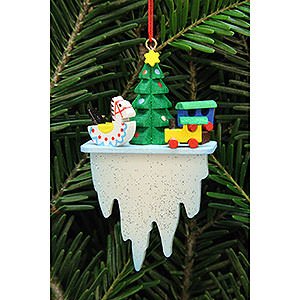 Tree ornaments Toy Design Tree Ornament - Tree with Toys on Icicle - 4,5x7,8 cm / 1.7x3 inch