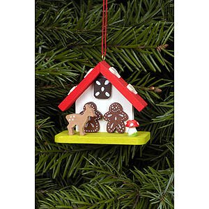 Tree ornaments Misc. Tree Ornaments Tree Ornament - Witch House with Bambi - 7,0x5,5 cm / 2.8x2.2 inch
