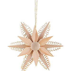 Tree ornaments Moon & Stars Tree Ornament - Wood Chip Star - 11,5 cm / 4.5 inch