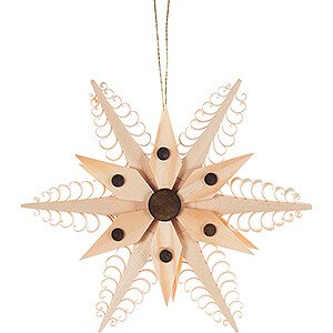 Tree ornaments Moon & Stars Tree Ornament - Wood Chip Star - 11,5 cm / 4.5 inch