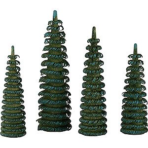 Small Figures & Ornaments Flade Flax Haired Children Tree for Pyramid (4 Pcs.)