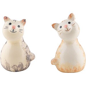 Small Figures & Ornaments Flade Flax Haired Children Two Kitten - 1,7 cm / 0.7 inch