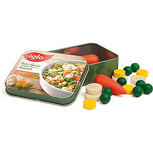 Wooden Toys Wooden Toy Shops Vegetables from Iglo in Tin - 7,5 cm / 3 inch