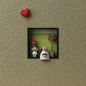 Weihnachtsengel Gnter Reichel Dekoration Wandbild 