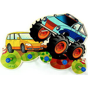 Wooden Toys Decoration and more Wardrobe Monster Truck - 25 cm / 9.8 inch