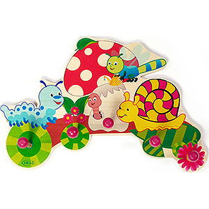 Wooden Toys Decoration and more Wardrobe, Mushroom - 25 cm / 9.8 inch