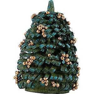 Kleine Figuren & Miniaturen Flade Flachshaarkinder Weihnachtsbaum mit goldenen Kugeln - 6 cm