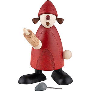 Kleine Figuren & Miniaturen Bjrn Khler Weihnachtsfrauen kl. Weihnachtsfrau mit Nudelholz und Maus - 8,5 cm