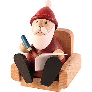 Kleine Figuren & Miniaturen Weihnachtsmann Weihnachtsmann im Sessel - 9 cm