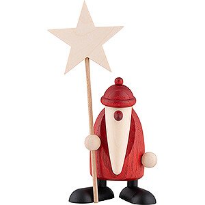 Kleine Figuren & Miniaturen Björn Köhler Weihnachtsmänner kl. Weihnachtsmann mit Stern - 9 cm