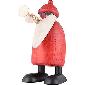 Kleine Figuren & Miniaturen Bjrn Khler Weihnachtsmnner kl. Weihnachtsmann mit Trompete - 9 cm