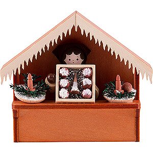 Kleine Figuren & Miniaturen Thiel-Figuren Weihnachtsmarktbude Marktstand Christbaumschmuck mit Thiel-Figur - 8 cm