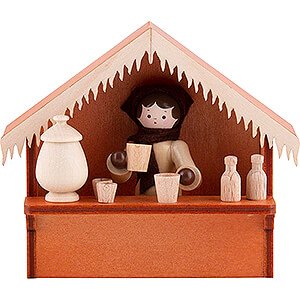 Kleine Figuren & Miniaturen Thiel-Figuren Weihnachtsmarktbude Marktstand Glhwein mit Thiel-Figur - 8 cm