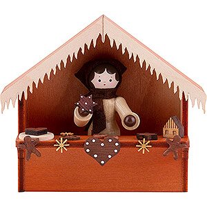 Kleine Figuren & Miniaturen Thiel-Figuren Weihnachtsmarktbude Marktstand Lebkuchen mit Thiel-Figur - 8 cm