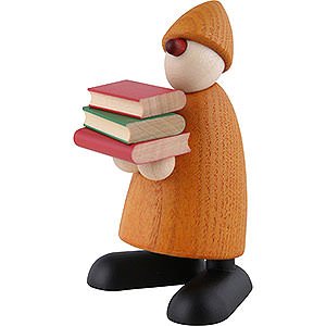 Small Figures & Ornaments Björn Köhler Well-wisher Well-Wisher Billy with Books, Yellow - 9 cm / 3.5 inch