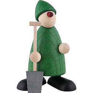 Gift Ideas Moving in Well-Wisher Hans with Spade, Green - 9 cm / 3.5 inch