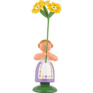 Kleine Figuren & Miniaturen WEHA Blumenkinder Wiesenblumenmdchen mit Himmelschlssel - 11 cm