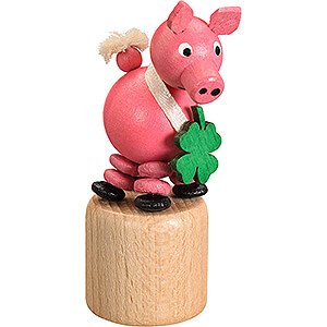 Gift Ideas Lucky Charm Wiggle Figure - Lucky Pig - 8 cm / 3.1 inch