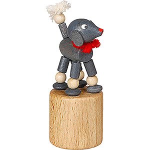 Small Figures & Ornaments Wiggle Figurines Wiggle Figure - Poodle - grey - 7 cm / 2.8 inch