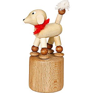 Small Figures & Ornaments Wiggle Figurines Wiggle Figure - Poodle - white - 7 cm / 2.8 inch