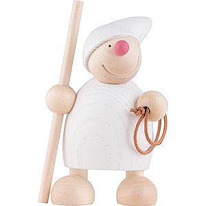 Small Figures & Ornaments Näumanns Wicht Wight with Crook and Lasso - White - 10 cm / 4 inch