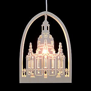 World of Light Window-Pictures Window Picture - Church of Our Lady, Dresden - 21,5x29,5 cm / 2 inch