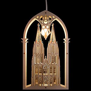 World of Light Window-Pictures Window Picture - Cologne Cathedral - 32 cm / 12.6 inch