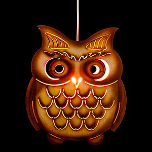 World of Light Window-Pictures Window Picture - Owl, Colored - 28 cm / 11 inch