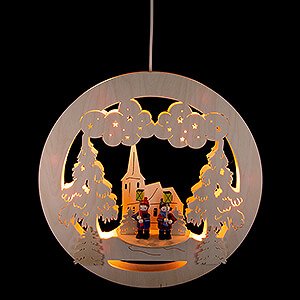 World of Light Window-Pictures Window Picture - Walking with Lanterns - 32 cm / 12.6 inch