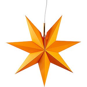 Advent Stars and Moravian Christmas Stars Annaberg Folded Stars Window Star - Orange - 41 cm / 16.1 inch